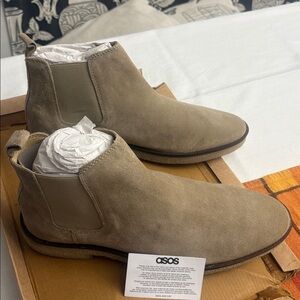 ASOS Men's Tan Chelsea Boots new UK9